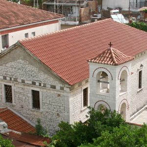 Bell tower of Agion Anargyron church in Arta