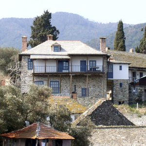 House restoration in Holy monastery of Vatopedi, Agion Oros